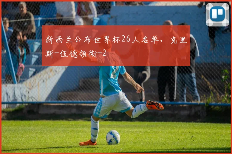 新西兰公布世界杯26人名单,克里斯-伍德领衔